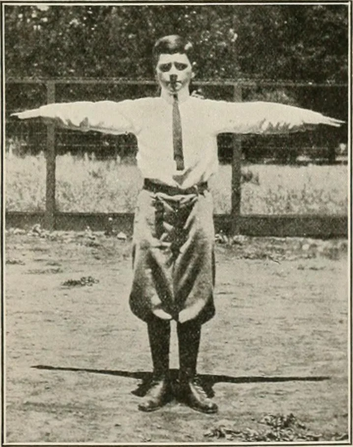 An illustration from Physical education complete for schools and playgrounds, 1917, leaf 42