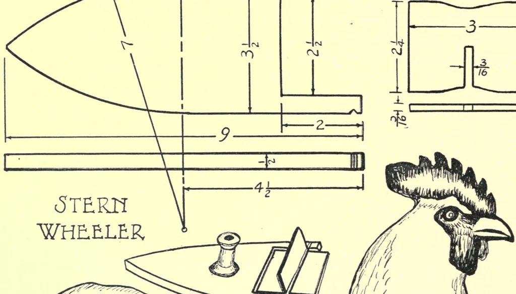 An illustration from Educational toys consisting chiefly of coping-saw problems for children in the school and the home, 1920, leaf 56