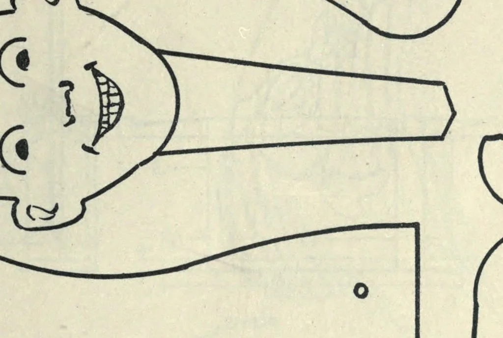 An illustration from Educational toys, consisting chiefly of coping-saw problems for children in the school and the home, 1920, leaf 71