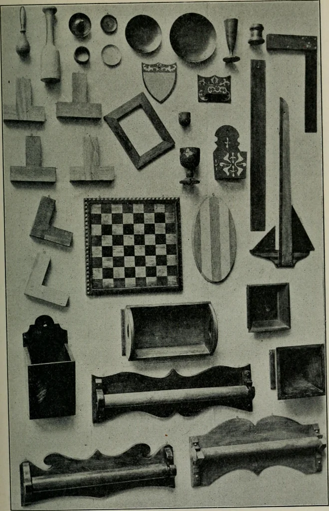 An illustration from Educational woodworking for home and school, 1908, leaf 180
