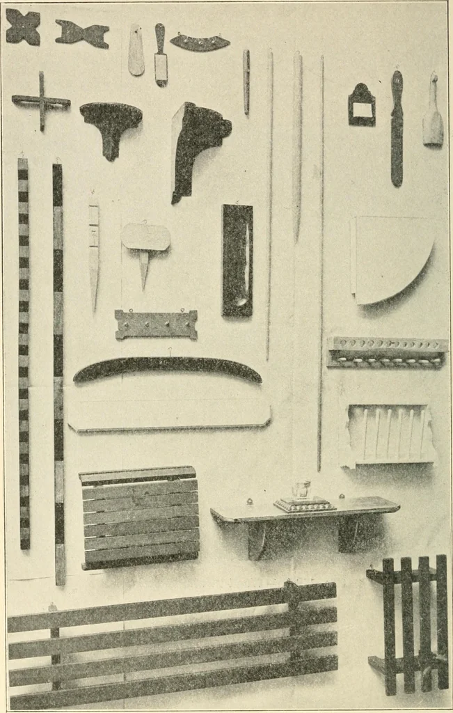 An illustration from Educational woodworking for home and school, 1908, leaf 181