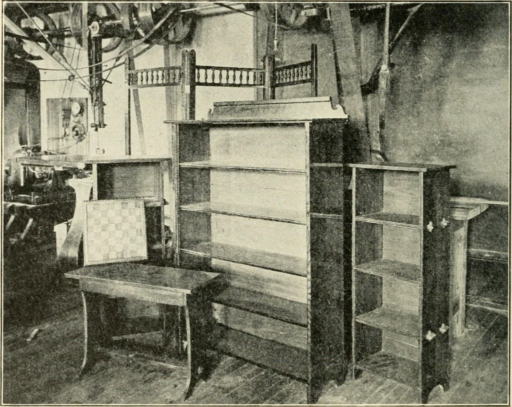An illustration from Educational woodworking for home and school, 1908, leaf 183