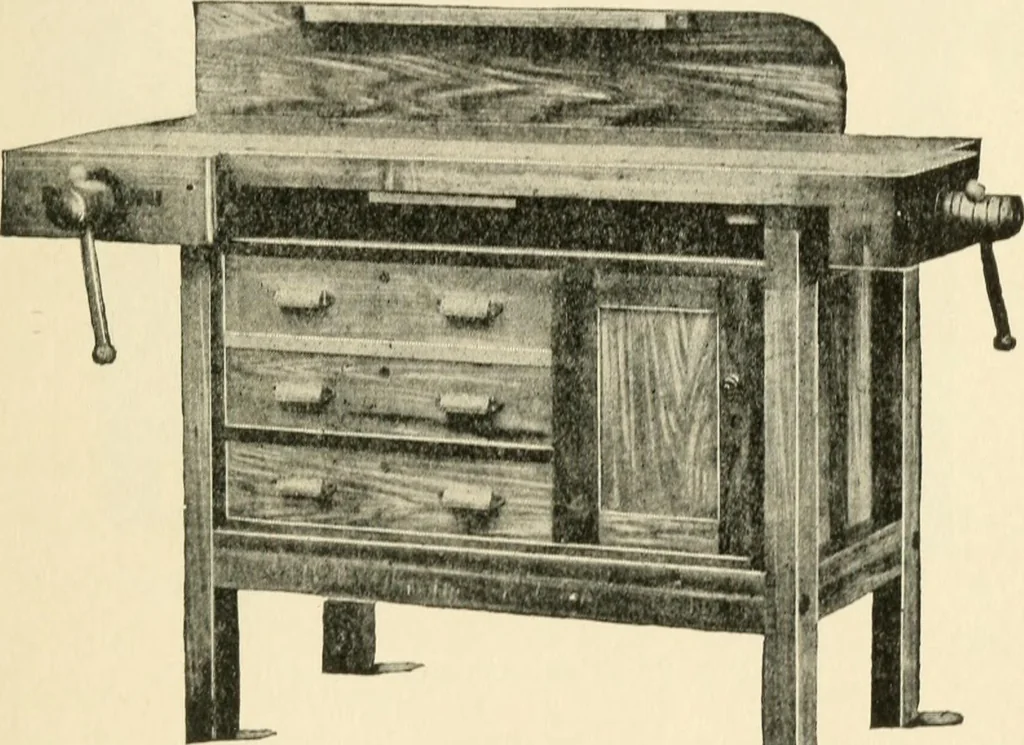 An illustration from Educational woodworking for home and school, 1908, leaf 42