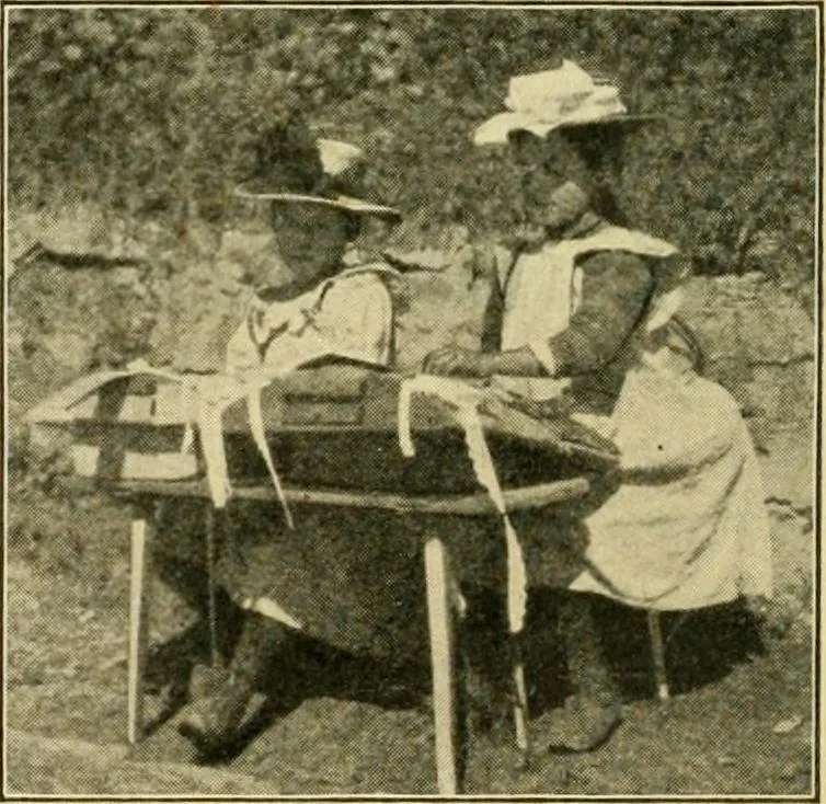 An illustration from Education by plays and games, 1907, leaf 110