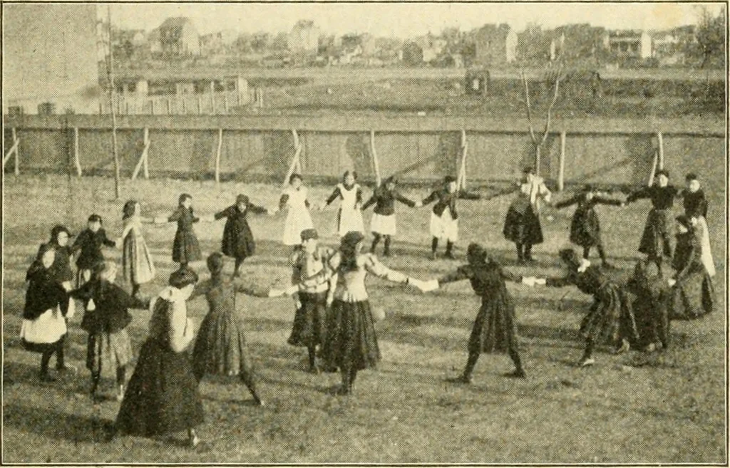 An illustration from Education by plays and games, 1907, leaf 175