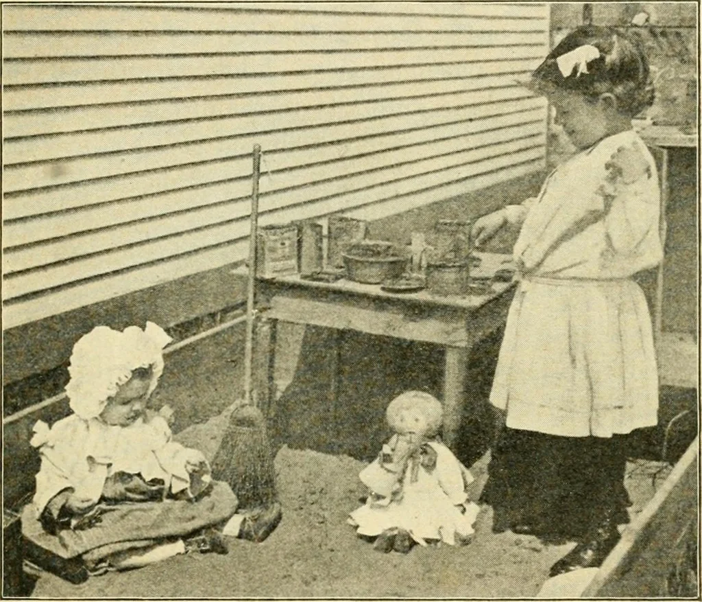An illustration from Education by plays and games, 1907, leaf 23