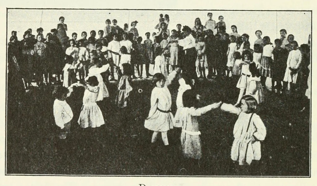 An illustration from Education by plays and games, 1907, leaf 158