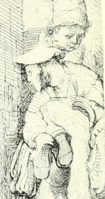 An illustration from The education of an artist, 1906, leaf 34