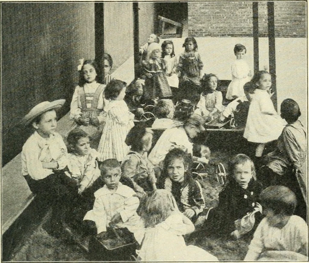 An illustration from Education by plays and games, 1907, leaf 101