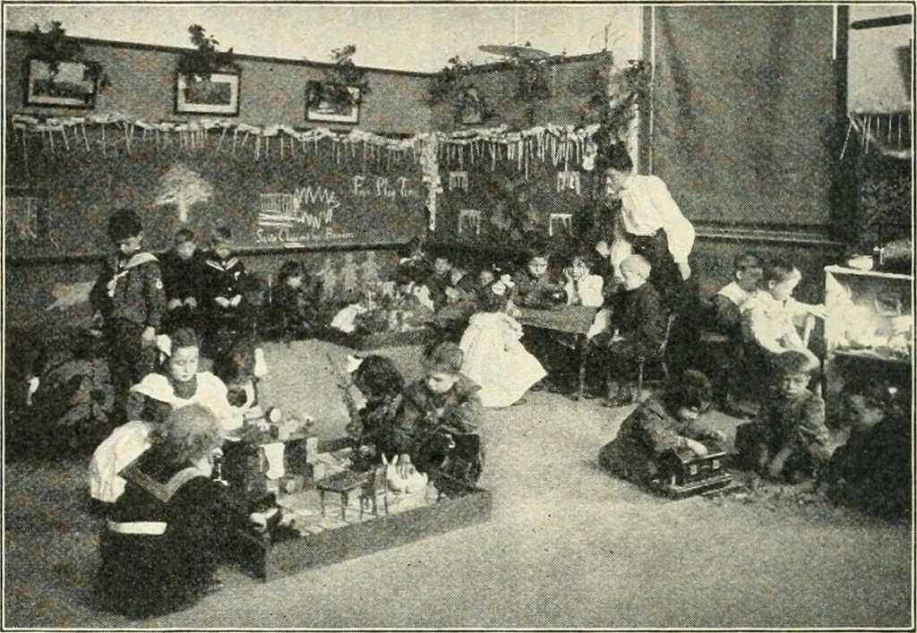 An illustration from Education by plays and games, 1907, leaf 108