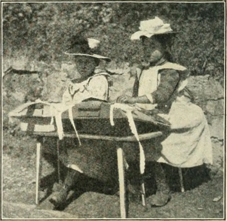 An illustration from Education by plays and games, 1907, leaf 112