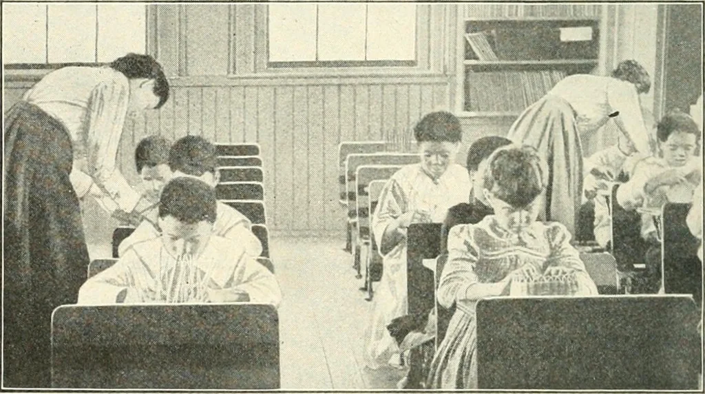 An illustration from Education by plays and games, 1907, leaf 114