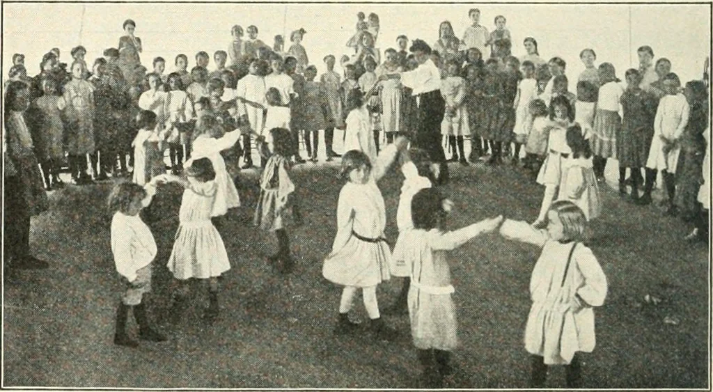 An illustration from Education by plays and games, 1907, leaf 156