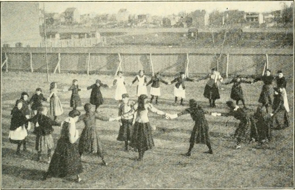 An illustration from Education by plays and games, 1907, leaf 177