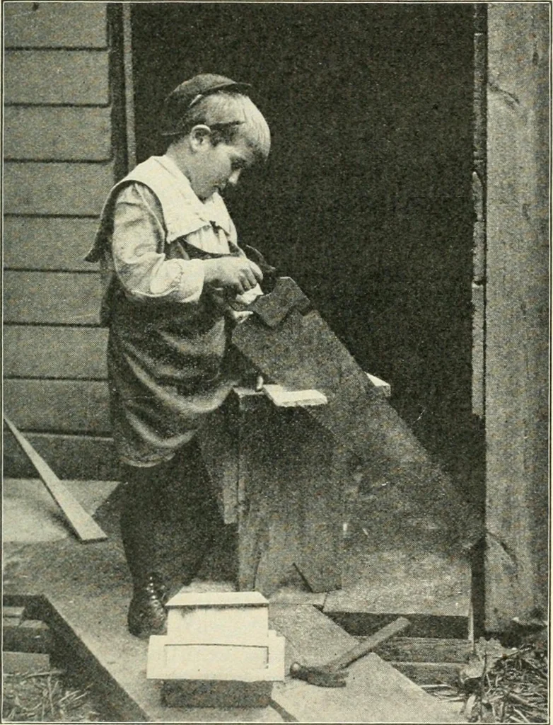 An illustration from Education by plays and games, 1907, leaf 53