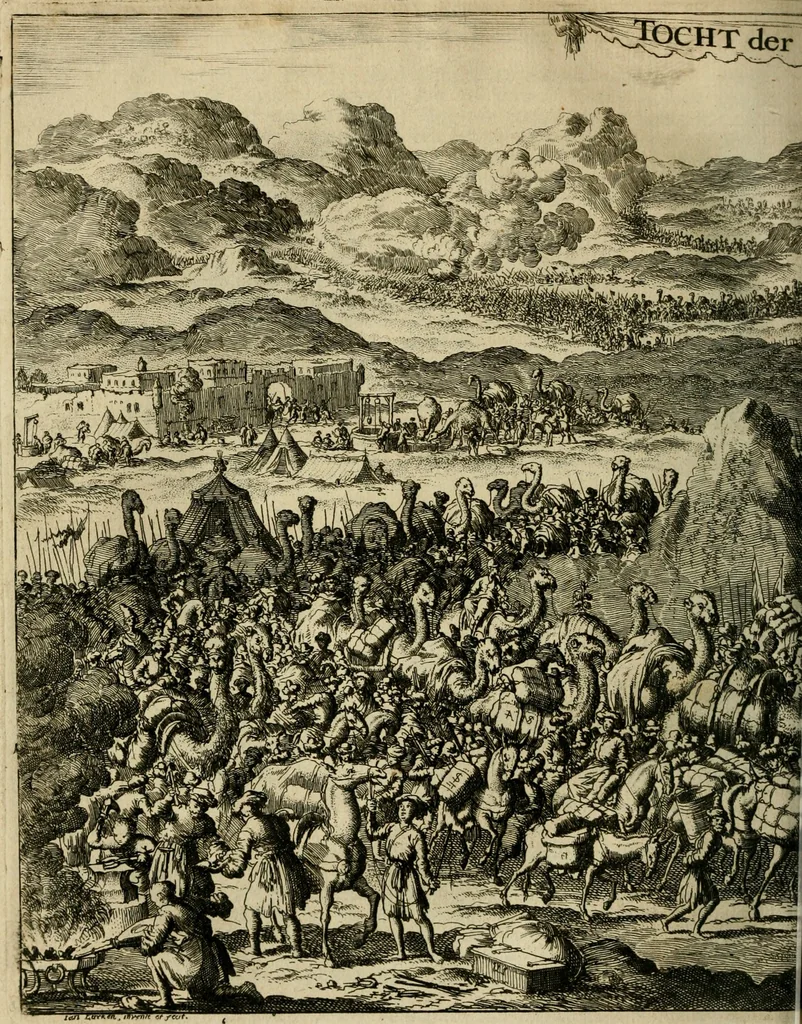 An illustration from Eduward Meltons, Engelsch edelmans, Zeldzaame en gedenkwaardige zee- en land-reizen; door Egypten, West-Indien, Perzien, Turkyen, Oost-Indien, en d'aangrenzende gewesten;, 1681, leaf 271