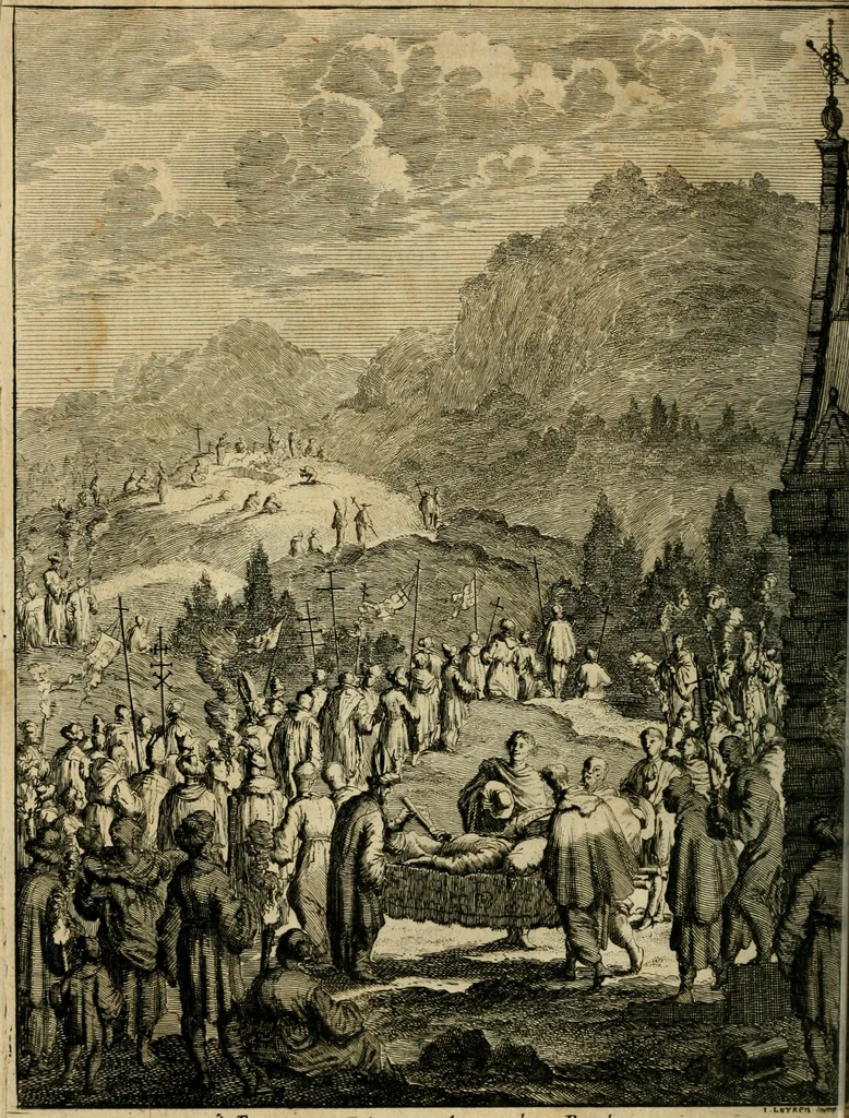 An illustration from Eduward Meltons, Engelsch edelmans, Zeldzaame en gedenkwaardige zee- en land-reizen; door Egypten, West-Indien, Perzien, Turkyen, Oost-Indien, en d'aangrenzende gewesten;, 1681, leaf 305
