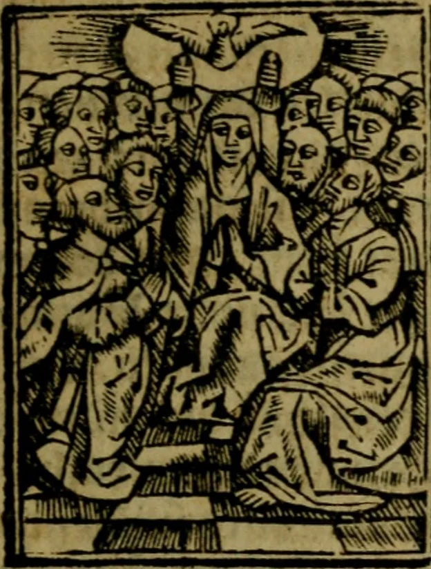 An illustration from Een devote maniere om gheestelyck pelgrimagie te trecken tot den heylighen lande als te Jherusalem, Bethleem, ter Jordanen, etc. : met die rechte gheleghentheyt der heyligher plaetsen, so bescheelijck beschreuen al ost mense voor ooghen saghe, 1563, leaf 174