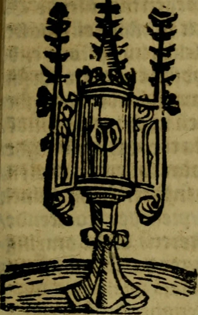 An illustration from Een devote maniere om gheestelyck pelgrimagie te trecken tot den heylighen lande als te Jherusalem, Bethleem, ter Jordanen, etc. : met die rechte gheleghentheyt der heyligher plaetsen, so bescheelijck beschreuen al ost mense voor ooghen saghe, 1563, leaf 176