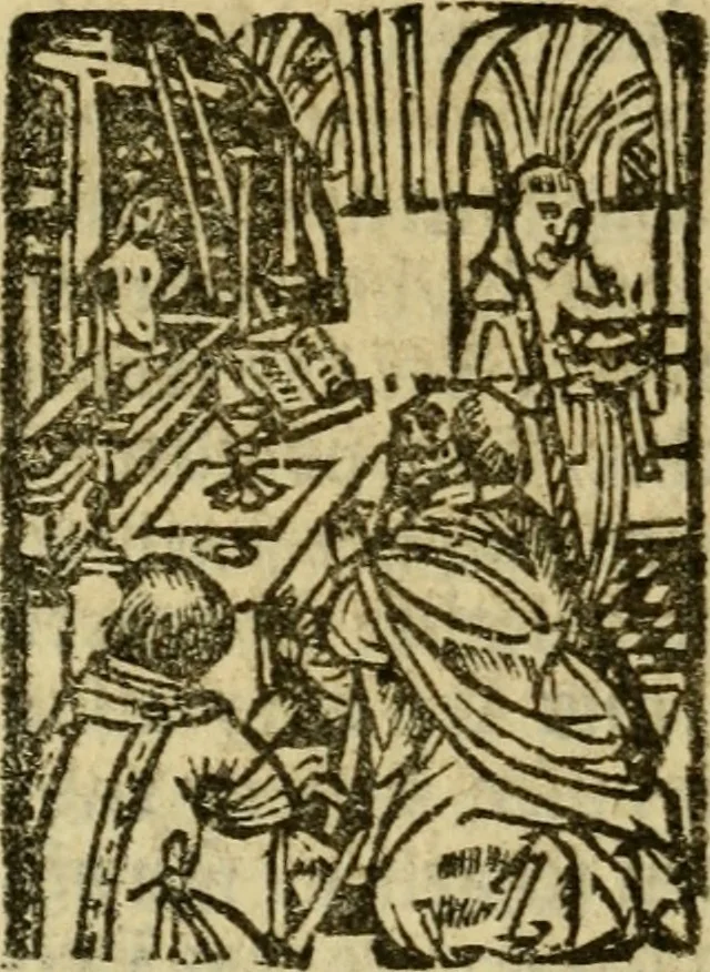 An illustration from Een devote maniere om gheestelyck pelgrimagie te trecken tot den heylighen lande als te Jherusalem, Bethleem, ter Jordanen, etc. : met die rechte gheleghentheyt der heyligher plaetsen, so bescheelijck beschreuen al ost mense voor ooghen saghe, 1563, leaf 249