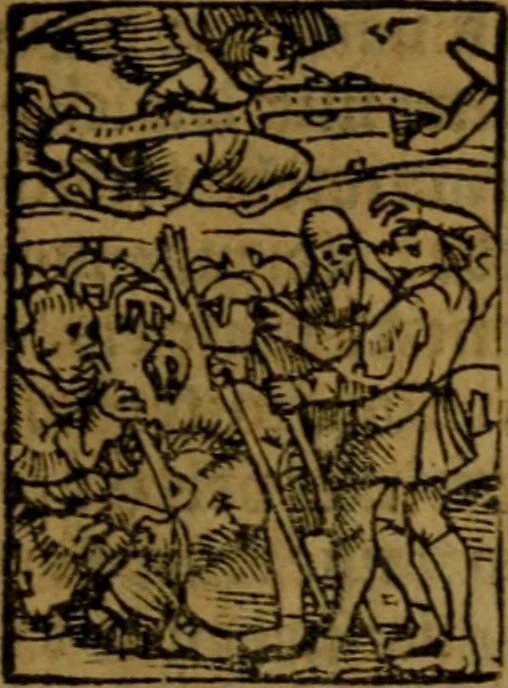 An illustration from Een devote maniere om gheestelyck pelgrimagie te trecken tot den heylighen lande als te Jherusalem, Bethleem, ter Jordanen, etc. : met die rechte gheleghentheyt der heyligher plaetsen, so bescheelijck beschreuen al ost mense voor ooghen saghe, 1563, leaf 274