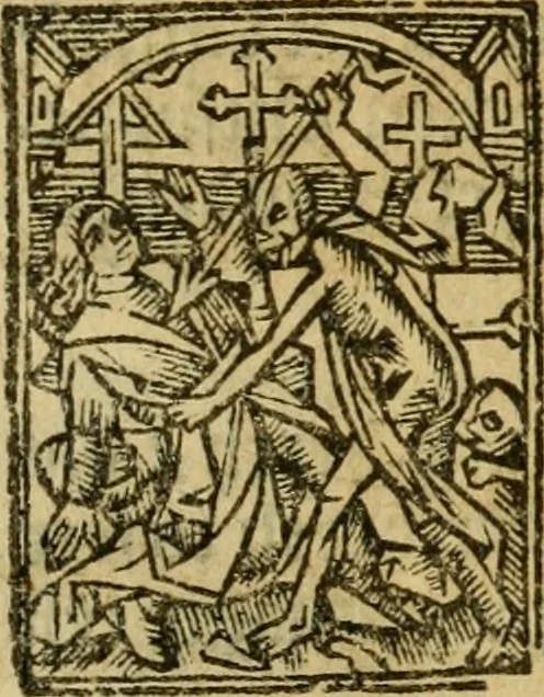 An illustration from Een devote maniere om gheestelyck pelgrimagie te trecken tot den heylighen lande als te Jherusalem, Bethleem, ter Jordanen, etc. : met die rechte gheleghentheyt der heyligher plaetsen, so bescheelijck beschreuen al ost mense voor ooghen saghe, 1563, leaf 287