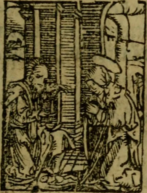 An illustration from Een devote maniere om gheestelyck pelgrimagie te trecken tot den heylighen lande als te Jherusalem, Bethleem, ter Jordanen, etc. : met die rechte gheleghentheyt der heyligher plaetsen, so bescheelijck beschreuen al ost mense voor ooghen saghe, 1563, leaf 290