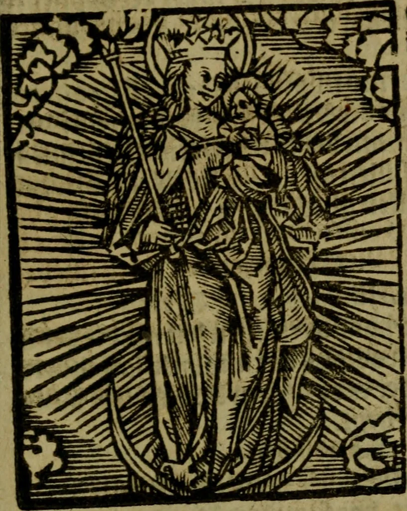 An illustration from Een devote maniere om gheestelyck pelgrimagie te trecken tot den heylighen lande als te Jherusalem, Bethleem, ter Jordanen, etc. : met die rechte gheleghentheyt der heyligher plaetsen, so bescheelijck beschreuen al ost mense voor ooghen saghe, 1563, leaf 326