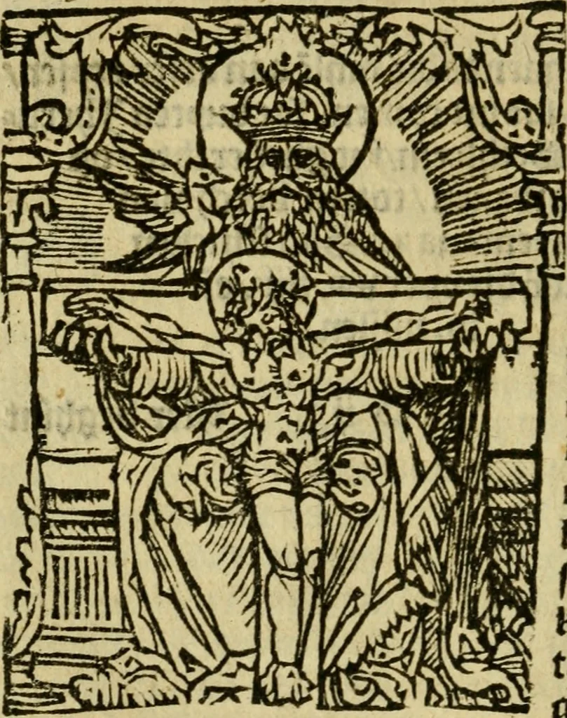 An illustration from Een devote maniere om gheestelyck pelgrimagie te trecken tot den heylighen lande als te Jherusalem, Bethleem, ter Jordanen, etc. : met die rechte gheleghentheyt der heyligher plaetsen, so bescheelijck beschreuen al ost mense voor ooghen saghe, 1563, leaf 59