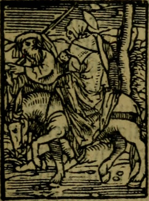 An illustration from Een devote maniere om gheestelyck pelgrimagie te trecken tot den heylighen lande als te Jherusalem, Bethleem, ter Jordanen, etc. : met die rechte gheleghentheyt der heyligher plaetsen, so bescheelijck beschreuen al ost mense voor ooghen saghe, 1563, leaf 88
