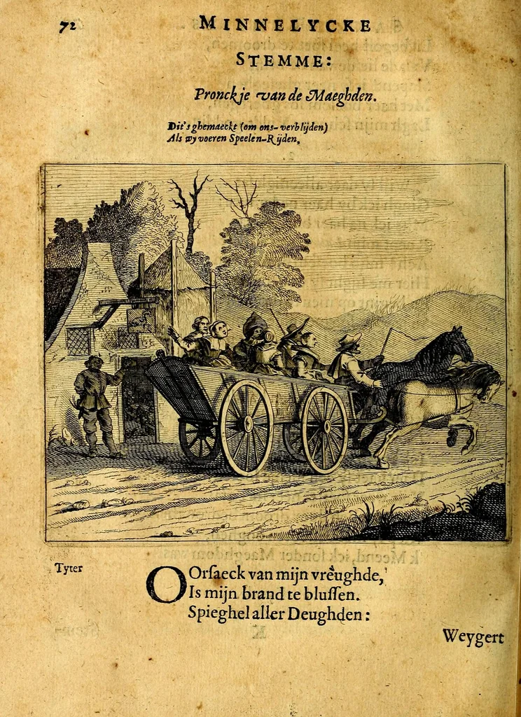 An illustration from Eerlycke tytkorting, bestaende in verscheyde rymen, 1634, leaf 174
