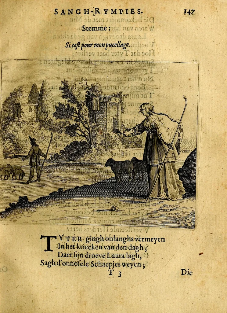 An illustration from Eerlycke tytkorting, bestaende in verscheyde rymen, 1634, leaf 249