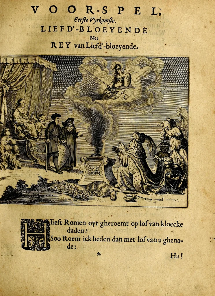 An illustration from Eerlycke tytkorting, bestaende in verscheyde rymen, 1634, leaf 297