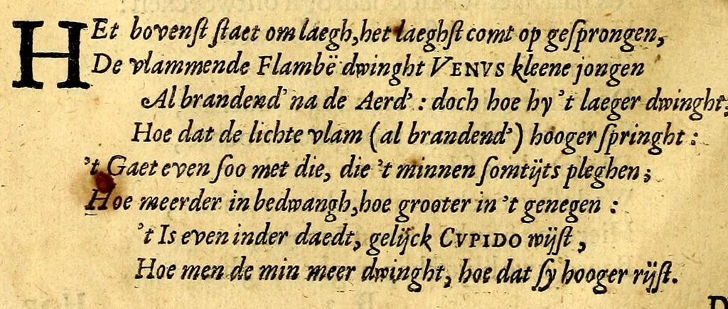An illustration from Eerlycke tytkorting, bestaende in verscheyde rymen, 1634, leaf 48