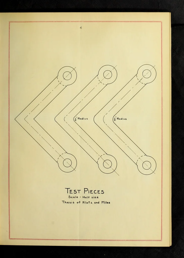 An illustration from The effect of fillets on the strength of cast iron machine parts, 1912, leaf 16