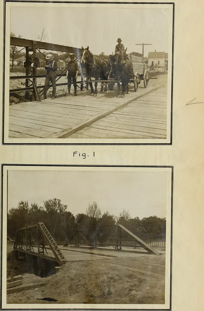 An illustration from Effects of moving loads on highway bridges, 1909, leaf 42