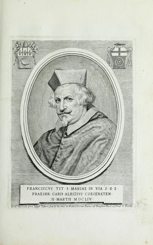 An illustration from Effigies, nomina et cognomina S.D.N. Alexandri papae VII et RR. DD. S.R.E. Cardd. nunc viuentium, 1660, leaf 109