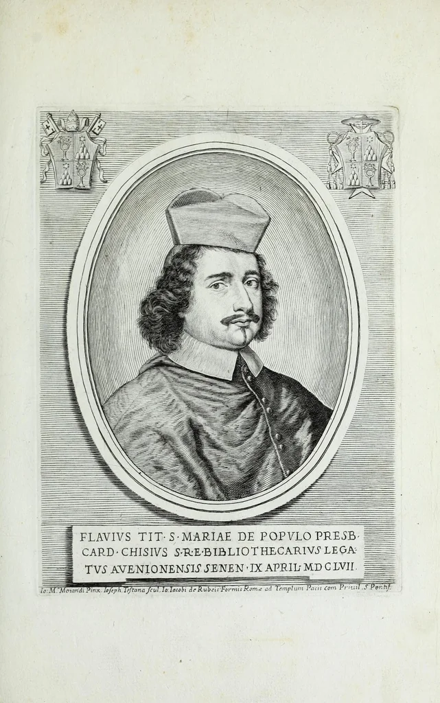 An illustration from Effigies, nomina et cognomina S.D.N. Alexandri papae VII et RR. DD. S.R.E. Cardd. nunc viuentium, 1660, leaf 125