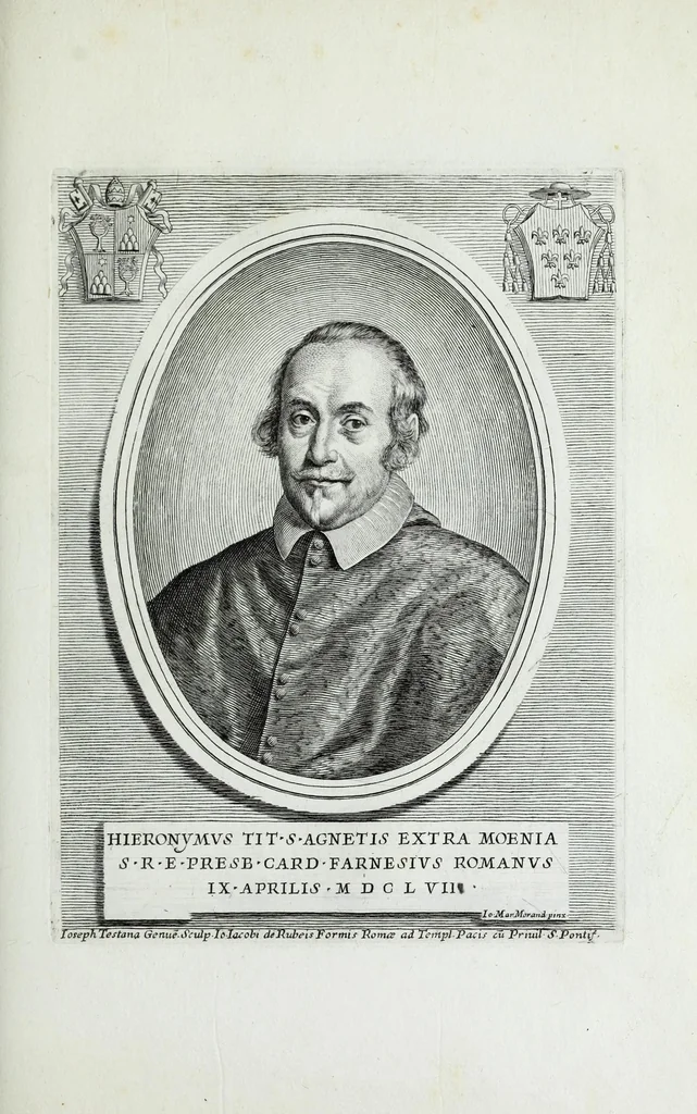 An illustration from Effigies, nomina et cognomina S.D.N. Alexandri papae VII et RR. DD. S.R.E. Cardd. nunc viuentium, 1660, leaf 127