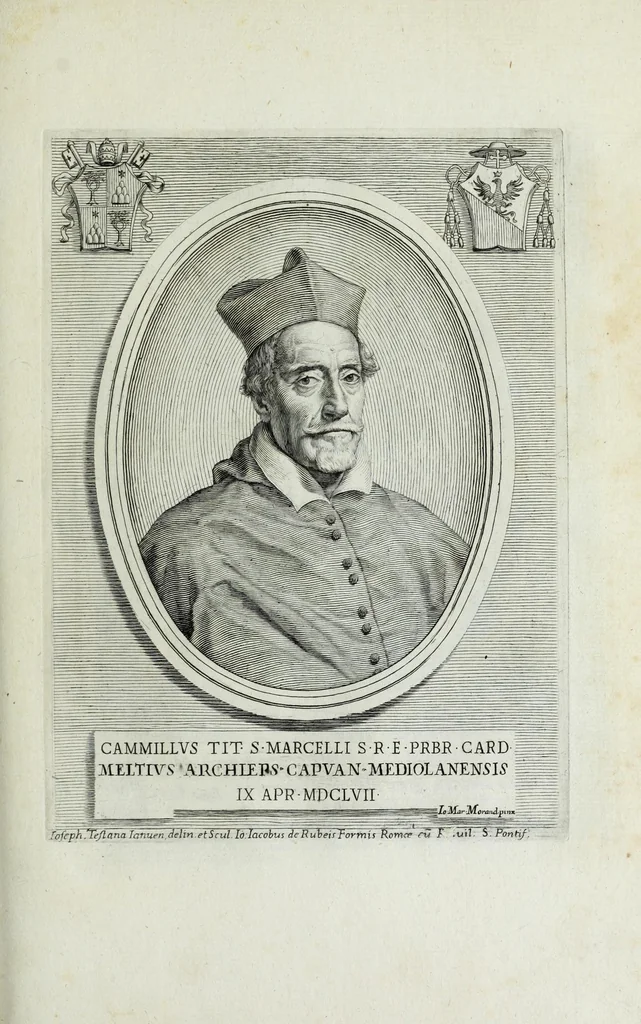 An illustration from Effigies, nomina et cognomina S.D.N. Alexandri papae VII et RR. DD. S.R.E. Cardd. nunc viuentium, 1660, leaf 131