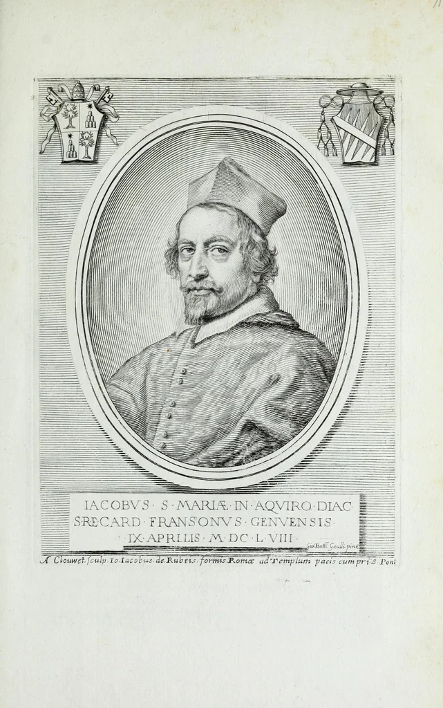 An illustration from Effigies, nomina et cognomina S.D.N. Alexandri papae VII et RR. DD. S.R.E. Cardd. nunc viuentium, 1660, leaf 147