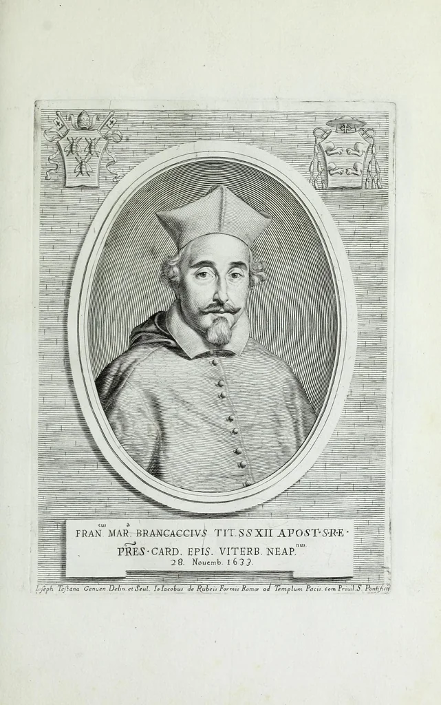 An illustration from Effigies, nomina et cognomina S.D.N. Alexandri papae VII et RR. DD. S.R.E. Cardd. nunc viuentium, 1660, leaf 37