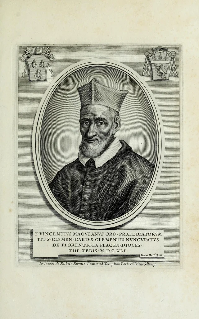 An illustration from Effigies, nomina et cognomina S.D.N. Alexandri papae VII et RR. DD. S.R.E. Cardd. nunc viuentium, 1660, leaf 39