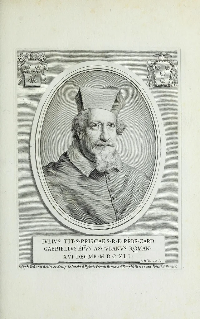 An illustration from Effigies, nomina et cognomina S.D.N. Alexandri papae VII et RR. DD. S.R.E. Cardd. nunc viuentium, 1660, leaf 41