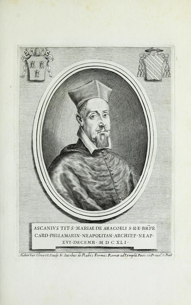 An illustration from Effigies, nomina et cognomina S.D.N. Alexandri papae VII et RR. DD. S.R.E. Cardd. nunc viuentium, 1660, leaf 43