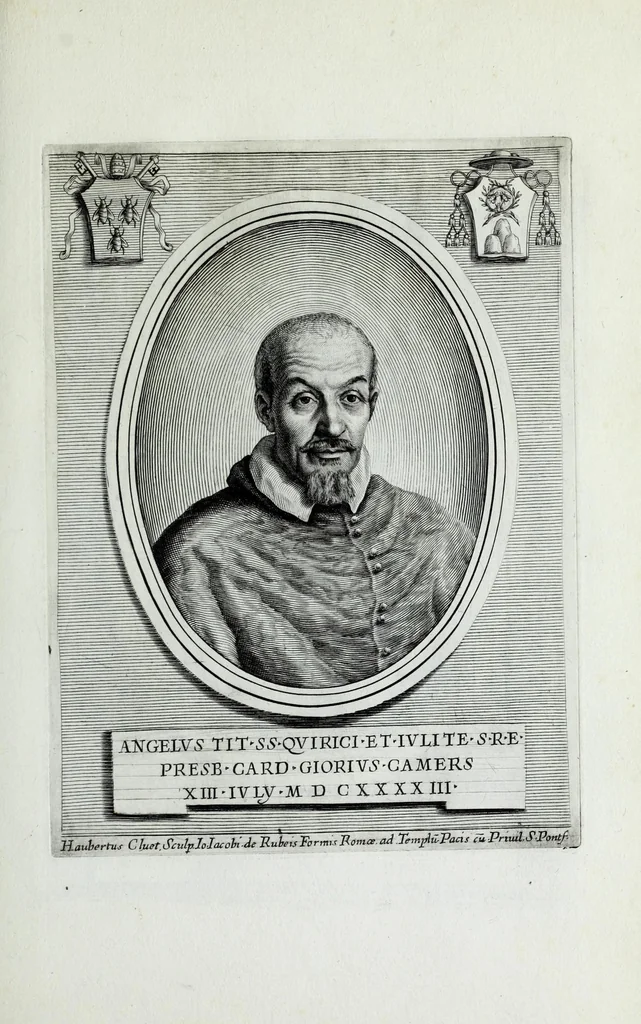 An illustration from Effigies, nomina et cognomina S.D.N. Alexandri papae VII et RR. DD. S.R.E. Cardd. nunc viuentium, 1660, leaf 55