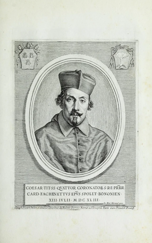 An illustration from Effigies, nomina et cognomina S.D.N. Alexandri papae VII et RR. DD. S.R.E. Cardd. nunc viuentium, 1660, leaf 57