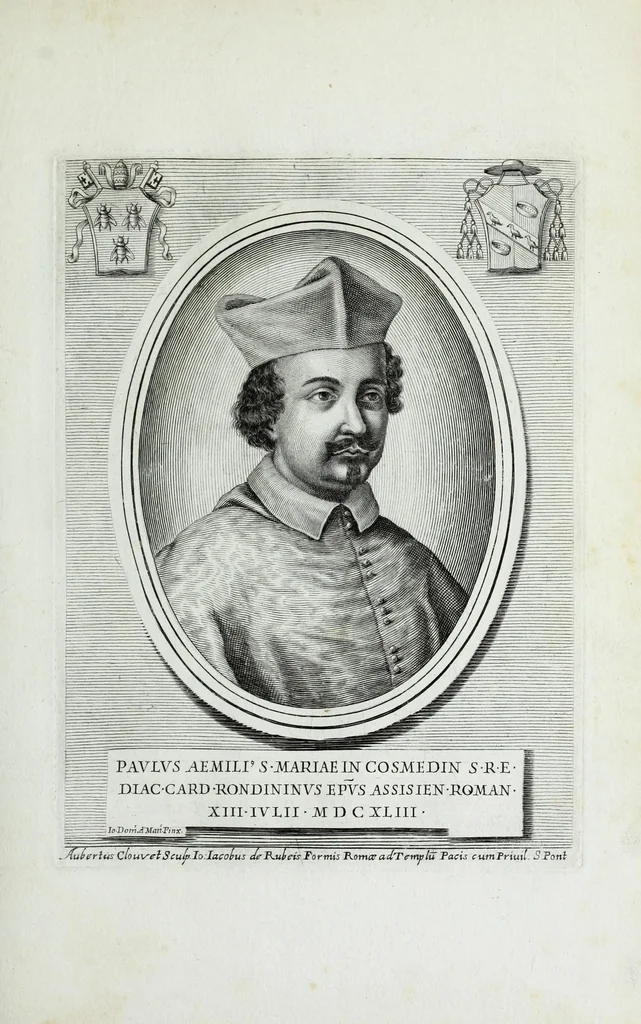 An illustration from Effigies, nomina et cognomina S.D.N. Alexandri papae VII et RR. DD. S.R.E. Cardd. nunc viuentium, 1660, leaf 61