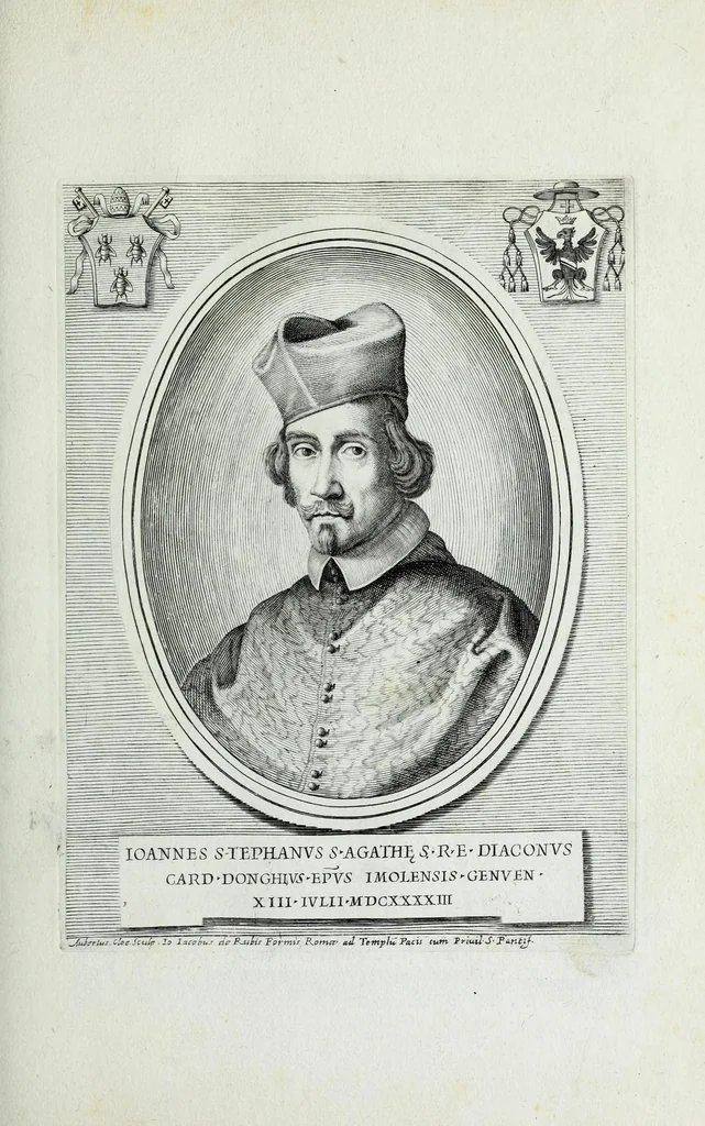 An illustration from Effigies, nomina et cognomina S.D.N. Alexandri papae VII et RR. DD. S.R.E. Cardd. nunc viuentium, 1660, leaf 63