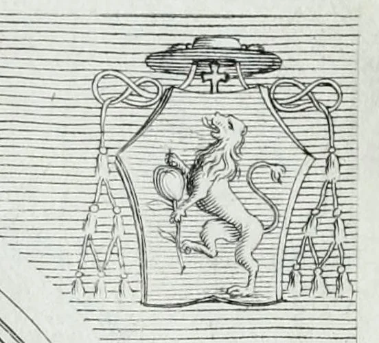 An illustration from Effigies, nomina et cognomina S.D.N. Alexandri papae VII et RR. DD. S.R.E. Cardd. nunc viuentium, 1660, leaf 69